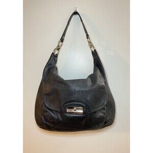 Coach Black Leather Hobo Bag